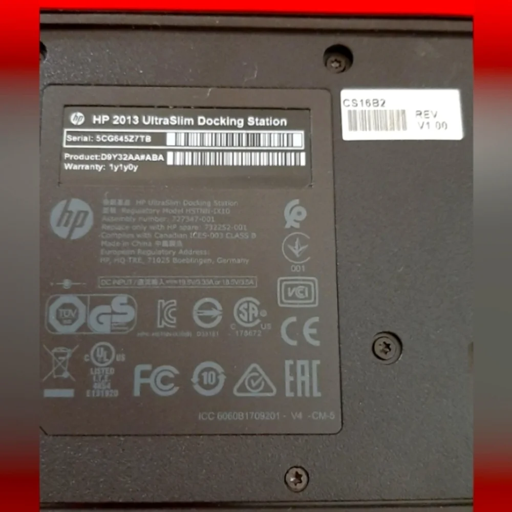 HP 2013 UltraSlim Docking Station